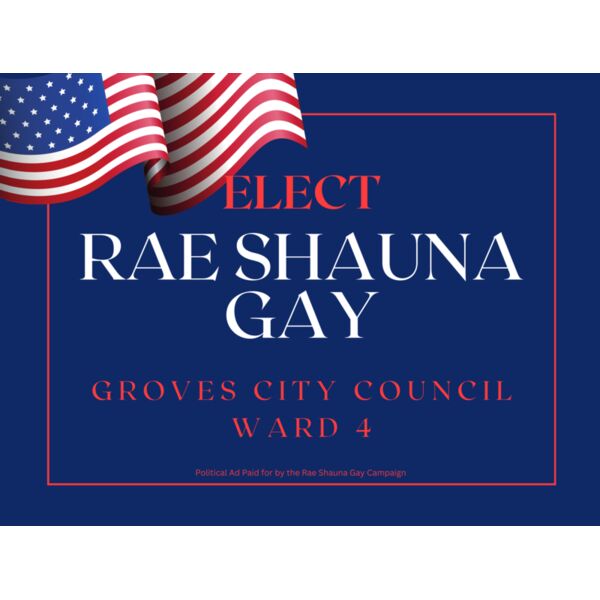 Blue and Red Voter Education Yard SignwBleed Thumbnail