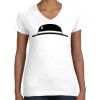 Women's Fine Jersey V-Neck Tee Thumbnail