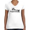 Women's Fine Jersey V-Neck Tee Thumbnail
