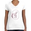 Women's Fine Jersey V-Neck Tee Thumbnail